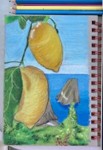 Lemons and Capri's Faraglioni